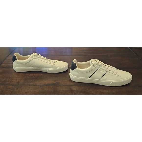 BOSS - HUGO BOSS MEN'S SNEAKERS AIDEN TENN GRLTP 106 NATURAL Size 44 US 10-10.5